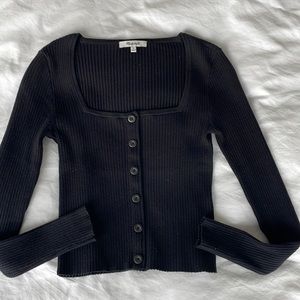 Madewell cropped sweater longsleeve top